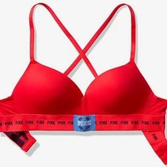 PINK Victoria’s Secret Lightly Lined Wireless Bra Size 34D - Picture 2 of 8